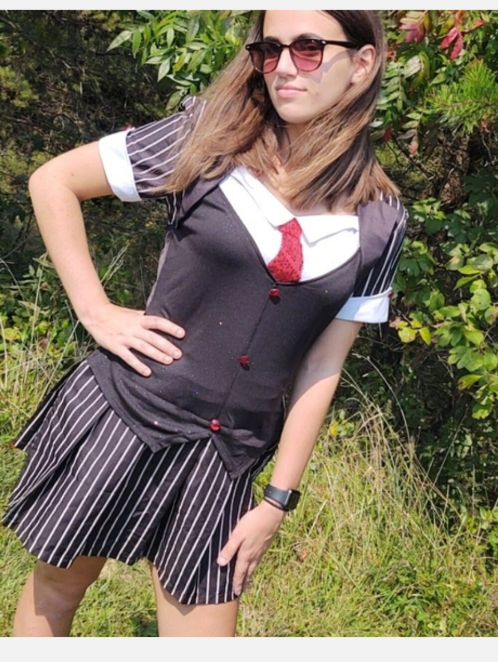 Schoolgirl Uniform Costume Mini Dress Medium